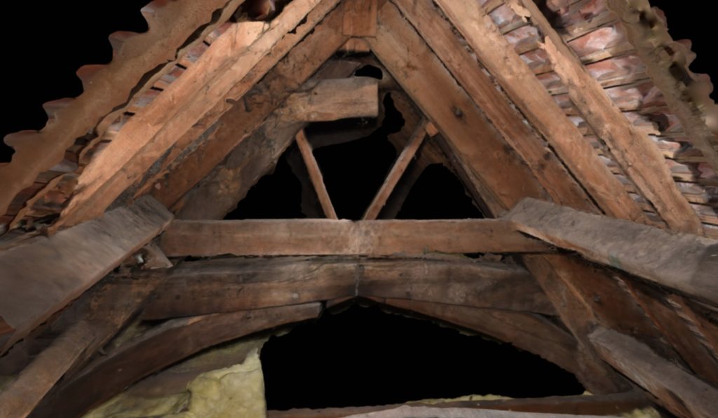 3D Model - Old Priory Roof – Dunster